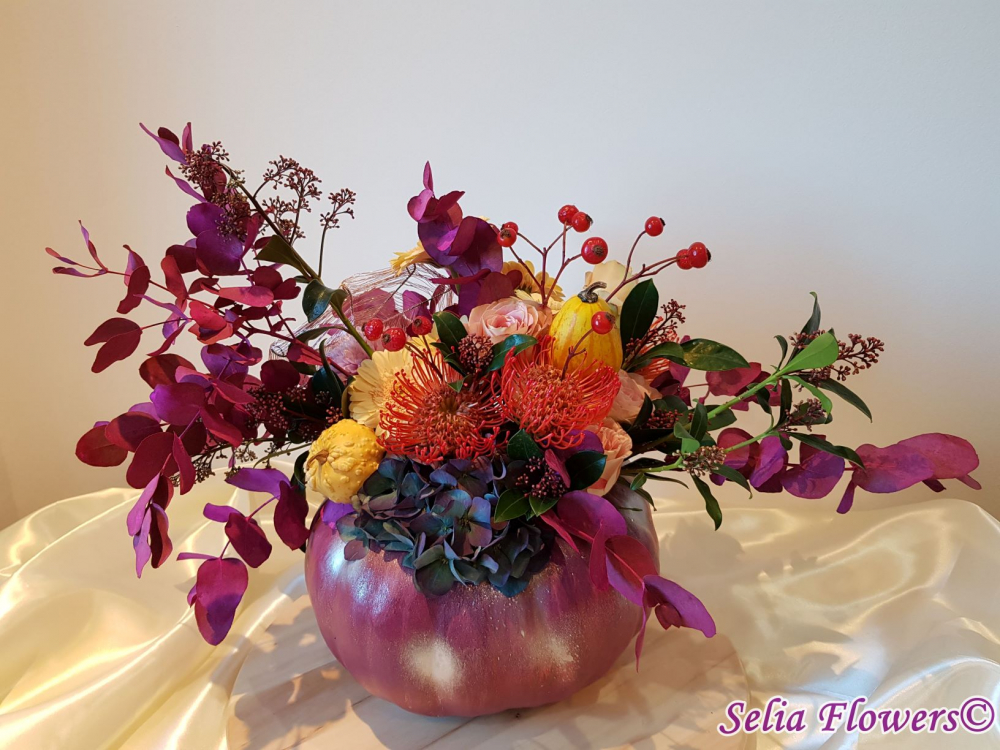 Cum realizezi un aranjamentul floral în dovleac- tips&tricks